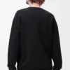Sweatshirt i normal passform i bomull Svart