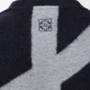 Sweatshirt i ull och bomull Marinblå/Grå Sweatshirt i ull och bomull Marinblå/Grå