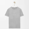 T-shirt i bomull, ljusgrå, med avslappnad passform T-shirt i bomull, ljusgrå, med avslappnad passform
