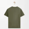 T-shirt i bomull med avslappnad passform, khakigrön T-shirt i bomull med avslappnad passform, khakigrön