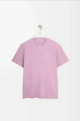 T-shirt i bomull med avslappnad passform Lilac
