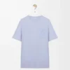 T-shirt i bomull med avslappnad passform, ljusblå