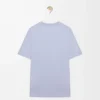 T-shirt i bomull med avslappnad passform, ljusblå