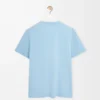 T-shirt i bomull med avslappnad passform, ljusblå