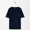 T-shirt i bomull med avslappnad passform, mörk marinblå T-shirt i bomull med avslappnad passform, mörk marinblå