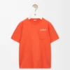 T-shirt i bomull med avslappnad passform Orange T-shirt i bomull med avslappnad passform Orange