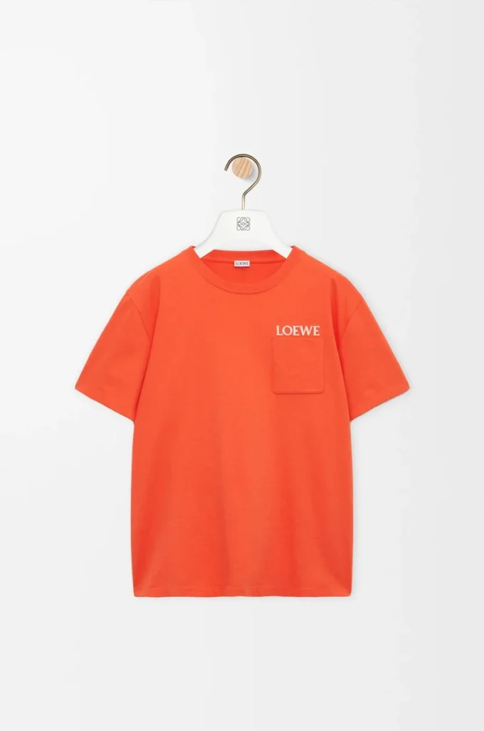 T-shirt i bomull med avslappnad passform Orange T-shirt i bomull med avslappnad passform Orange