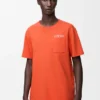 T-shirt i bomull med avslappnad passform Orange T-shirt i bomull med avslappnad passform Orange