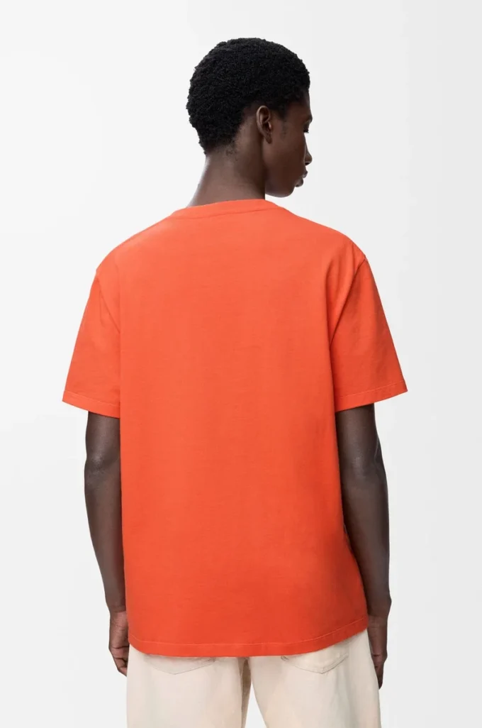 T-shirt i bomull med avslappnad passform Orange T-shirt i bomull med avslappnad passform Orange
