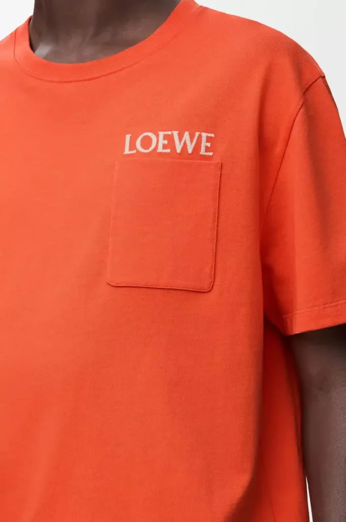 T-shirt i bomull med avslappnad passform Orange T-shirt i bomull med avslappnad passform Orange
