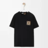 T-shirt i bomull med avslappnad passform Svart T-shirt i bomull med avslappnad passform Svart
