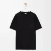 T-shirt i bomull med avslappnad passform Svart T-shirt i bomull med avslappnad passform Svart