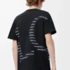 T-shirt i bomull med avslappnad passform Svart T-shirt i bomull med avslappnad passform Svart