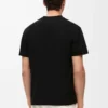 T-shirt i bomull med avslappnad passform Svart T-shirt i bomull med avslappnad passform Svart
