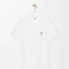 T-shirt i bomull med avslappnad passform Vit T-shirt i bomull med avslappnad passform Vit