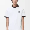 T-shirt i bomull med avslappnad passform Vit T-shirt i bomull med avslappnad passform Vit
