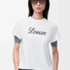 T-shirt i bomull med avslappnad passform Vit T-shirt i bomull med avslappnad passform Vit