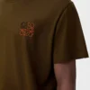 T-shirt i bomull med normal passform, khakigrön T-shirt i bomull med normal passform, khakigrön