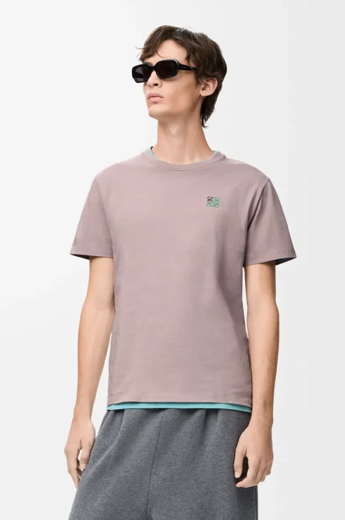 T-shirt i bomull med normal passform Ljusrosa T-shirt i bomull med normal passform Ljusrosa