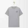 T-shirt i bomull med normal passform, mellangrå T-shirt i bomull med normal passform, mellangrå
