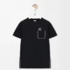T-shirt i bomull med normal passform Svart T-shirt i bomull med normal passform Svart