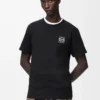 T-shirt i bomull med normal passform, svart T-shirt i bomull med normal passform, svart