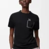 T-shirt i bomull med normal passform Svart T-shirt i bomull med normal passform Svart