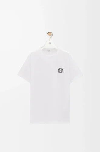 T-shirt i bomull med normal passform Vit