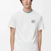 T-shirt i bomull med normal passform Vit T-shirt i bomull med normal passform Vit