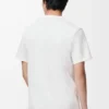 T-shirt i bomull med normal passform Vit T-shirt i bomull med normal passform Vit
