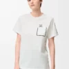 T-shirt i bomull med normal passform Vit