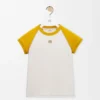 T-shirt i bomullsblandning med liten passform Senap/brons T-shirt i bomullsblandning med liten passform Senap/brons