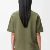 T-shirt i bomullsblandning med normal passform. Kaki T-shirt i bomullsblandning med normal passform. Kaki