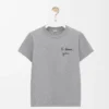 T-shirt i normal passform i bomull Grå melange T-shirt i normal passform i bomull Grå melange