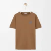 T-shirt i normal passform i bomull, kamel T-shirt i normal passform i bomull, kamel