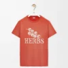 T-shirt i normal passform i bomull Orange T-shirt i normal passform i bomull Orange