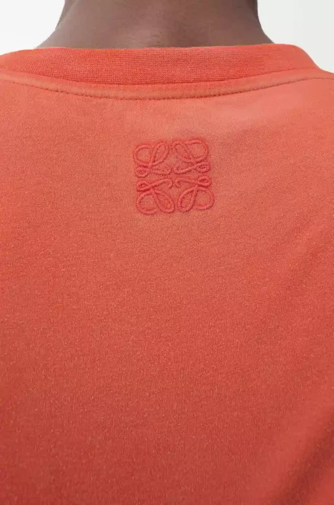 T-shirt i normal passform i bomull Orange T-shirt i normal passform i bomull Orange