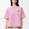 T-shirt i normal passform i bomullsblandning Rosa