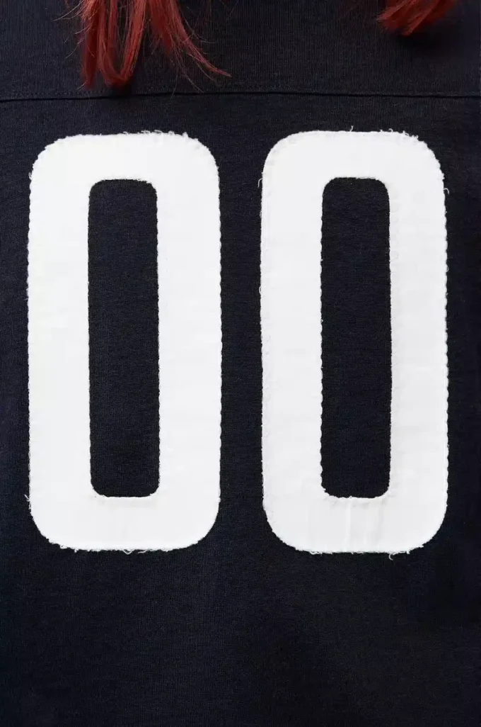 T-shirt med normal passform i bomull och viskos, mörk marinblå T-shirt med normal passform i bomull och viskos, mörk marinblå