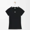 T-shirt med smal passform i bomullsblandning Svart T-shirt med smal passform i bomullsblandning Svart