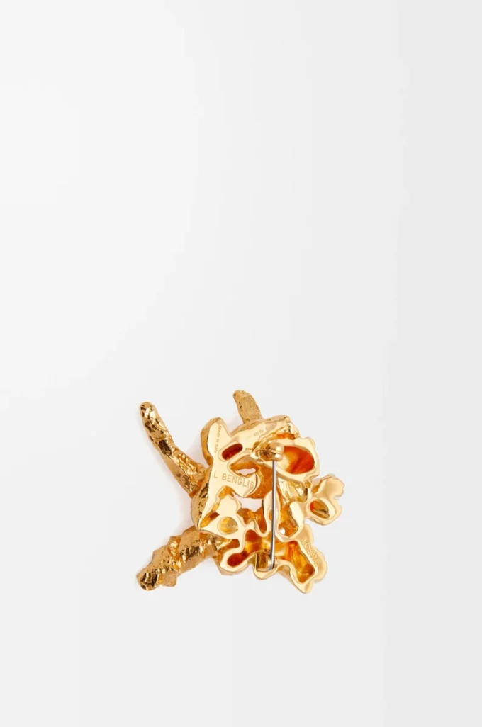 Tarantella-brosch i sterlingsilver Guld Tarantella-brosch i sterlingsilver Guld