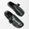 Toggle loafer i glänsande slät kalvskinn Svart Toggle loafer i glänsande slät kalvskinn Svart