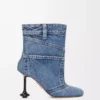Toy Panta ankelkänga i tvättad denim Tvättad denim