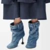 Toy Panta ankelkänga i tvättad denim Tvättad denim