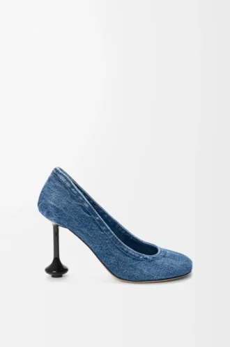 Toy-pumps i denim Washed Denim