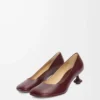 Toy-pumps i getskinn, burgundy Toy-pumps i getskinn, burgundy
