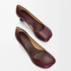 Toy-pumps i getskinn, burgundy Toy-pumps i getskinn, burgundy