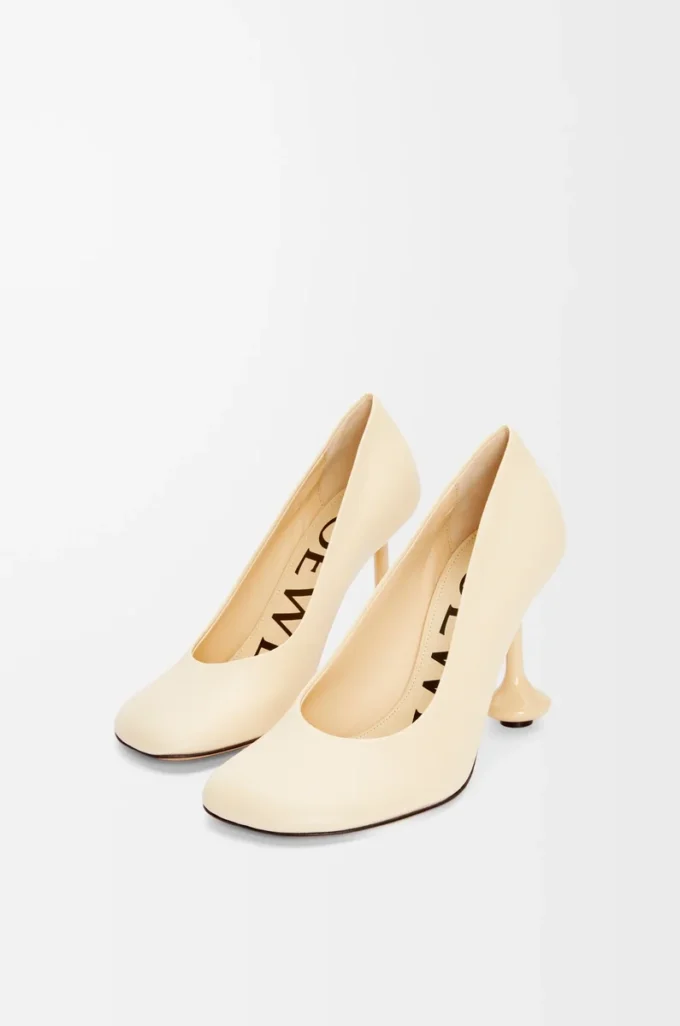 Toy-pumps i getskinn, färg Oat Milk Toy-pumps i getskinn, färg Oat Milk