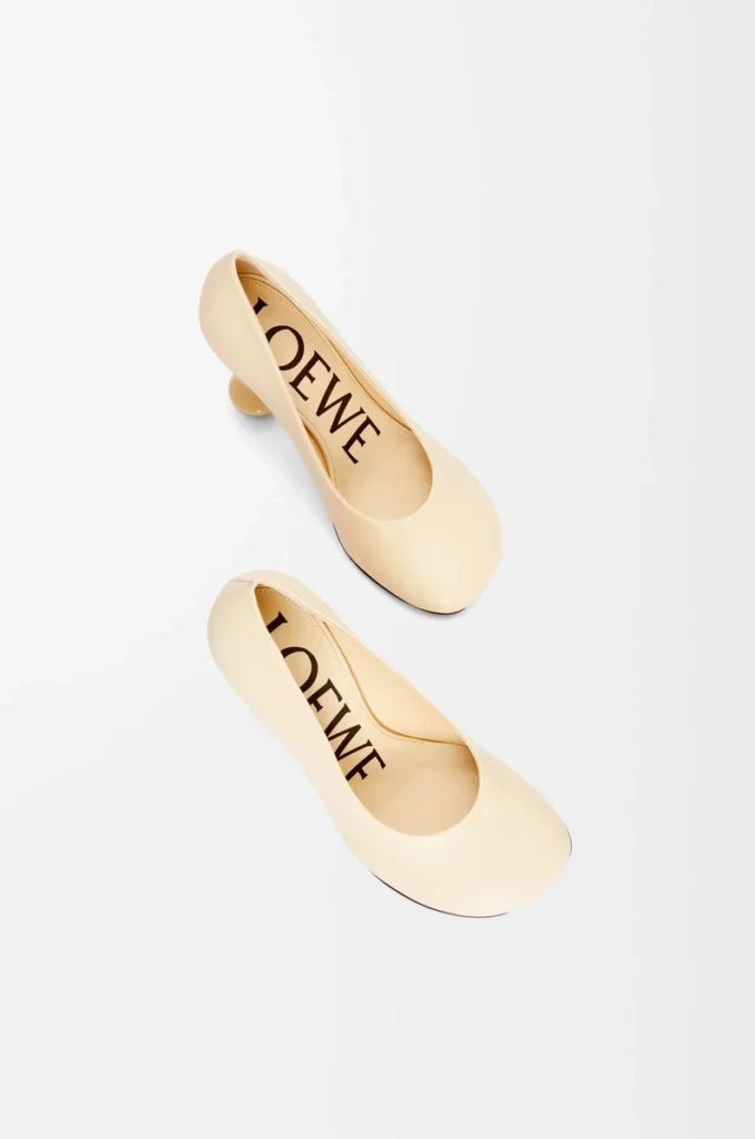 Toy-pumps i getskinn, färg Oat Milk Toy-pumps i getskinn, färg Oat Milk