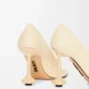 Toy-pumps i getskinn, färg Oat Milk Toy-pumps i getskinn, färg Oat Milk